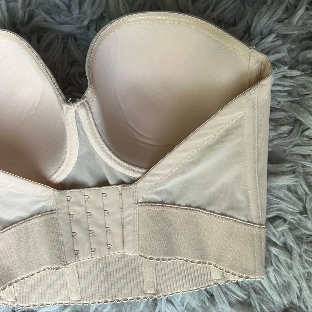 Wacoal Red Carpet Long Line bustier bra top women’s size 34DDD - Picture 8 of 10